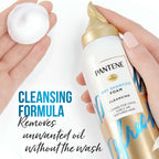 Dry Shampoo Foam, Gently Cleanses Hair with Vitamin B5, for Thick, Curly, Textured Hair, Safe for Color Treated Hair, Pro-V Refresh