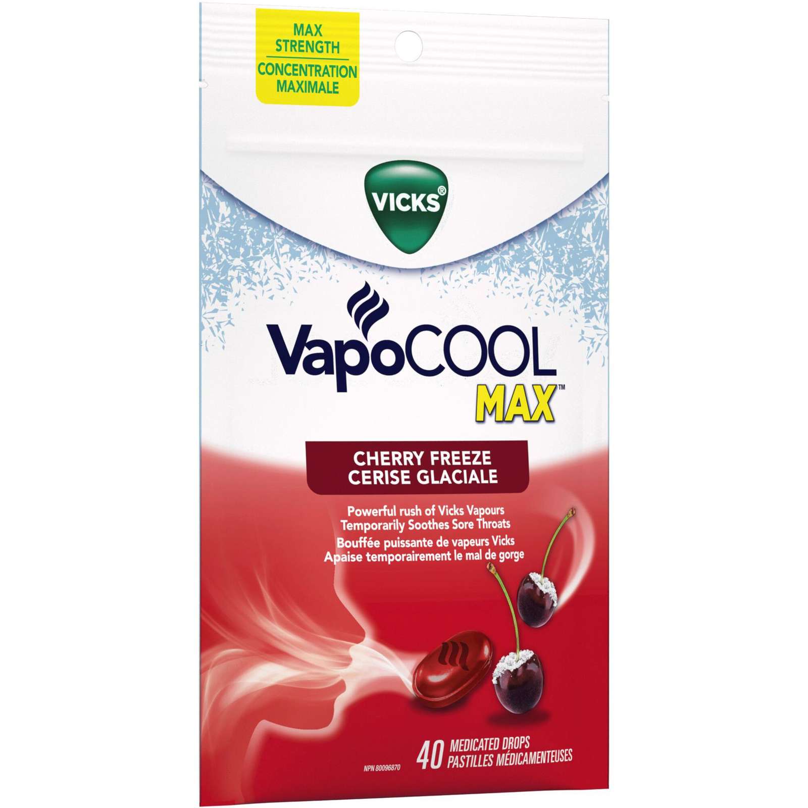 Vicks VapoCool Drops Cherry 40ct