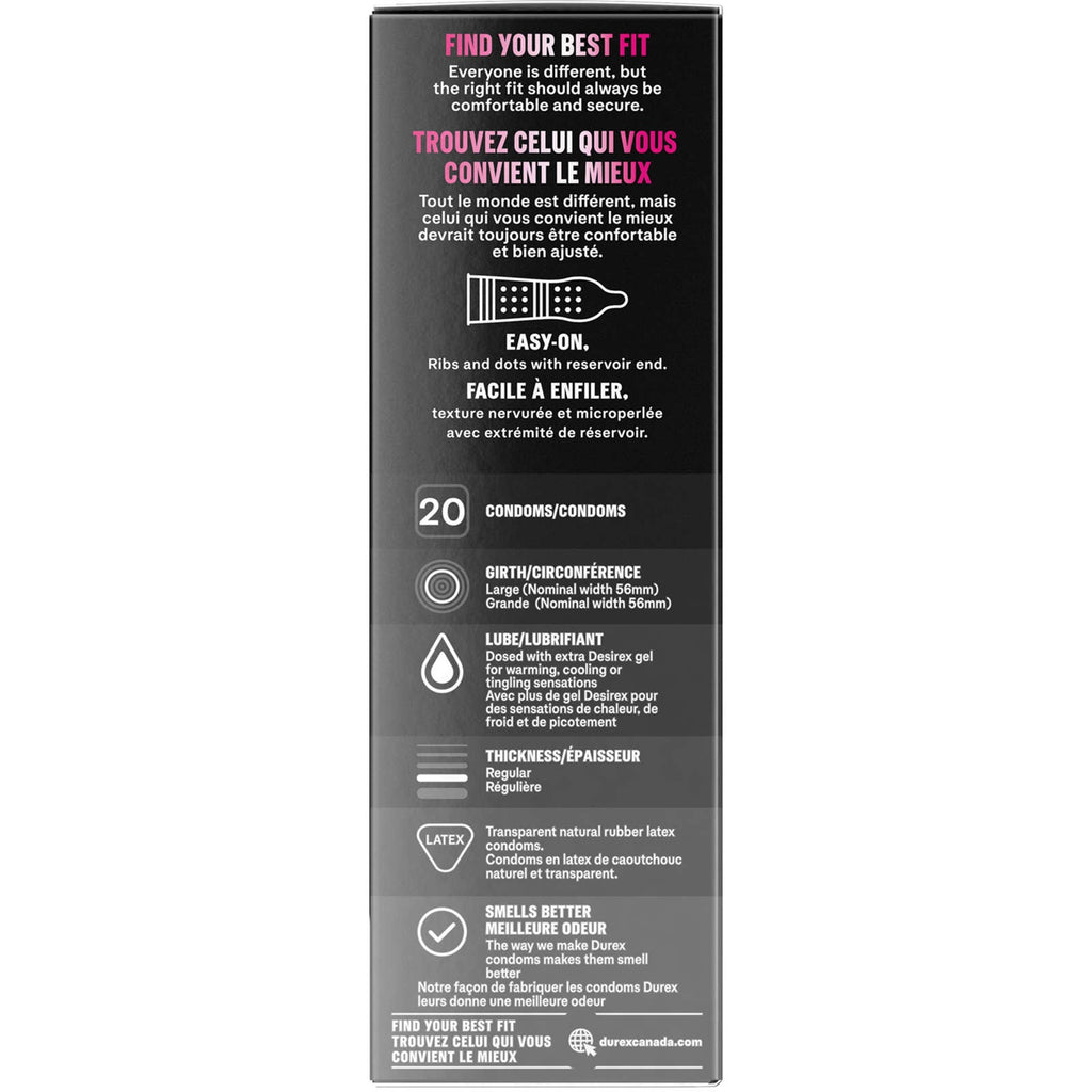 Durex Intense Orgasmic Condoms Ribbed and Dotted