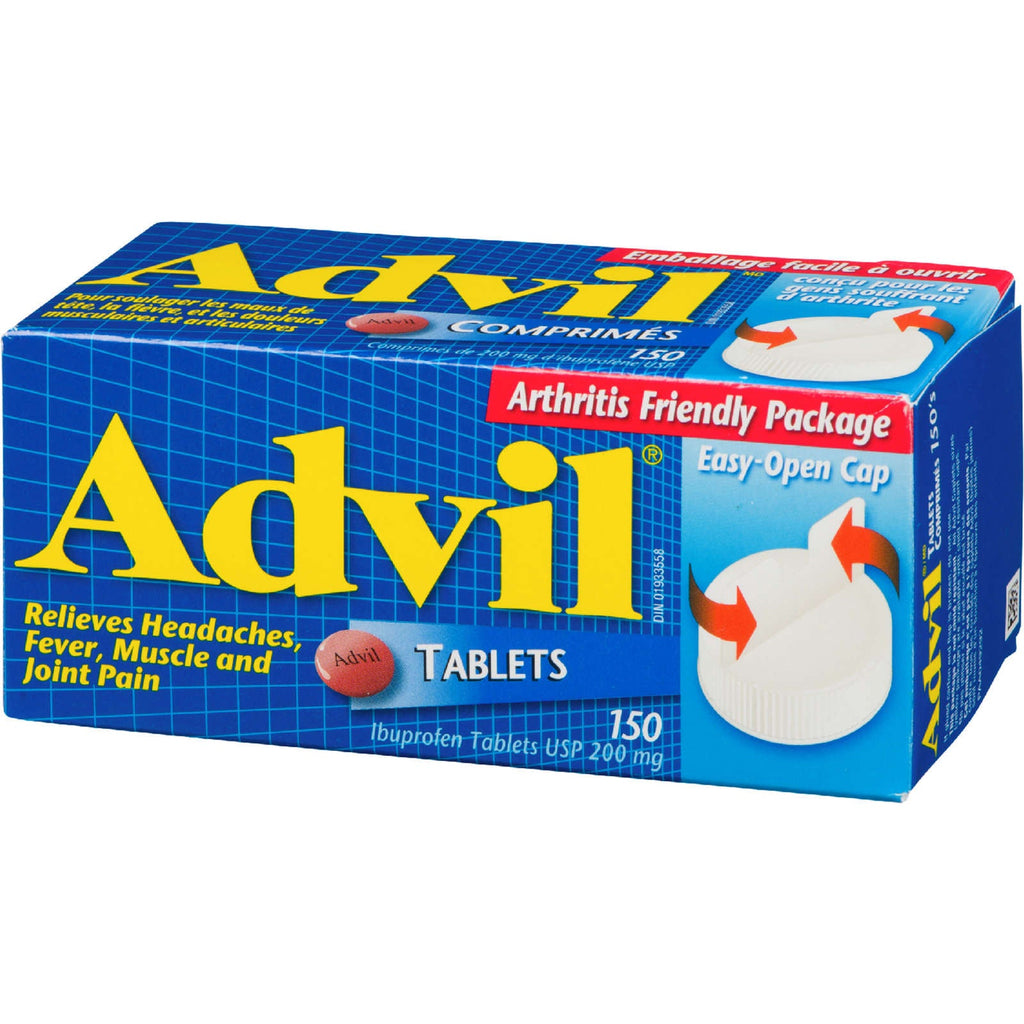 Advil Regular Strength Ibuprofen Tablets for Headaches and Pain Relief, 200 mg, 150 Count