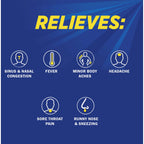NeoCitran Cold & Sore Throat Night Hot Liquid Medication Regular Strength Lemon 10 pack