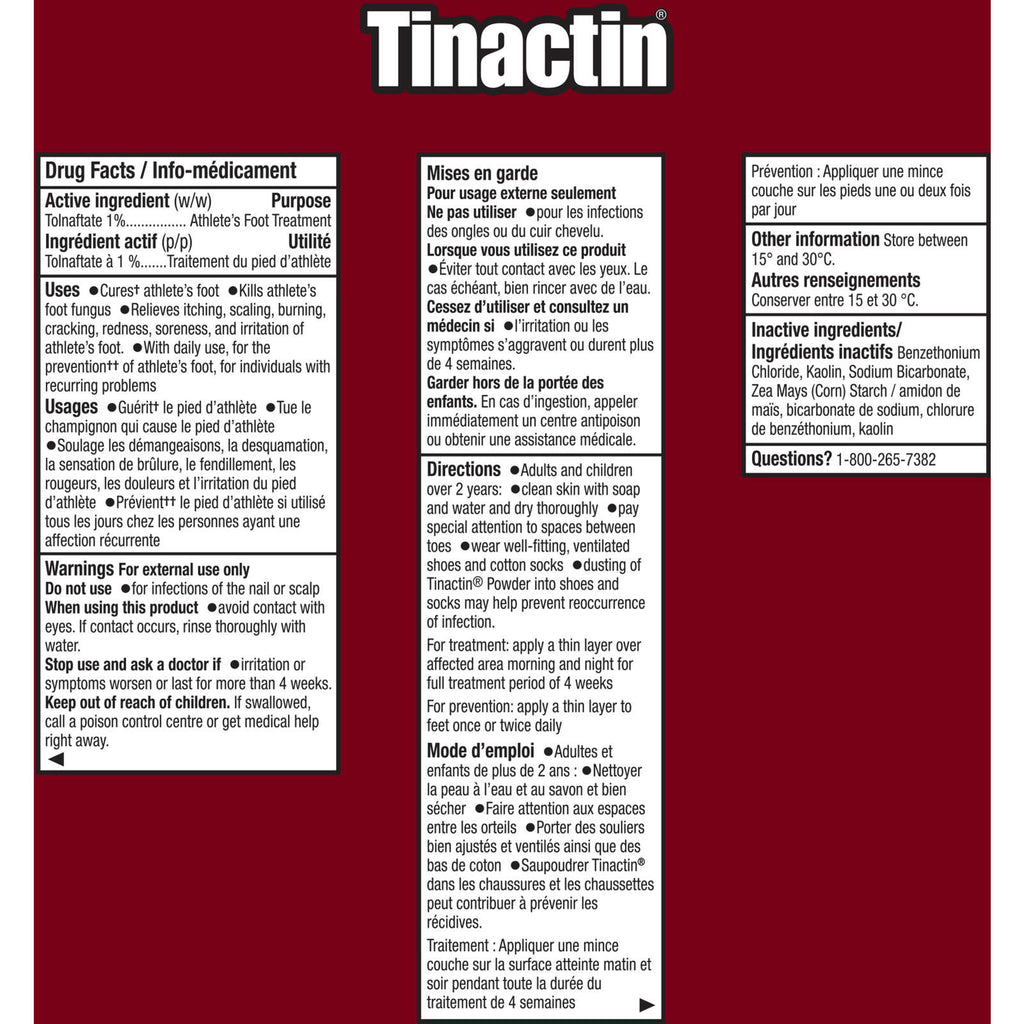 Tinactin Powder, Antifungal treatment, 90 g