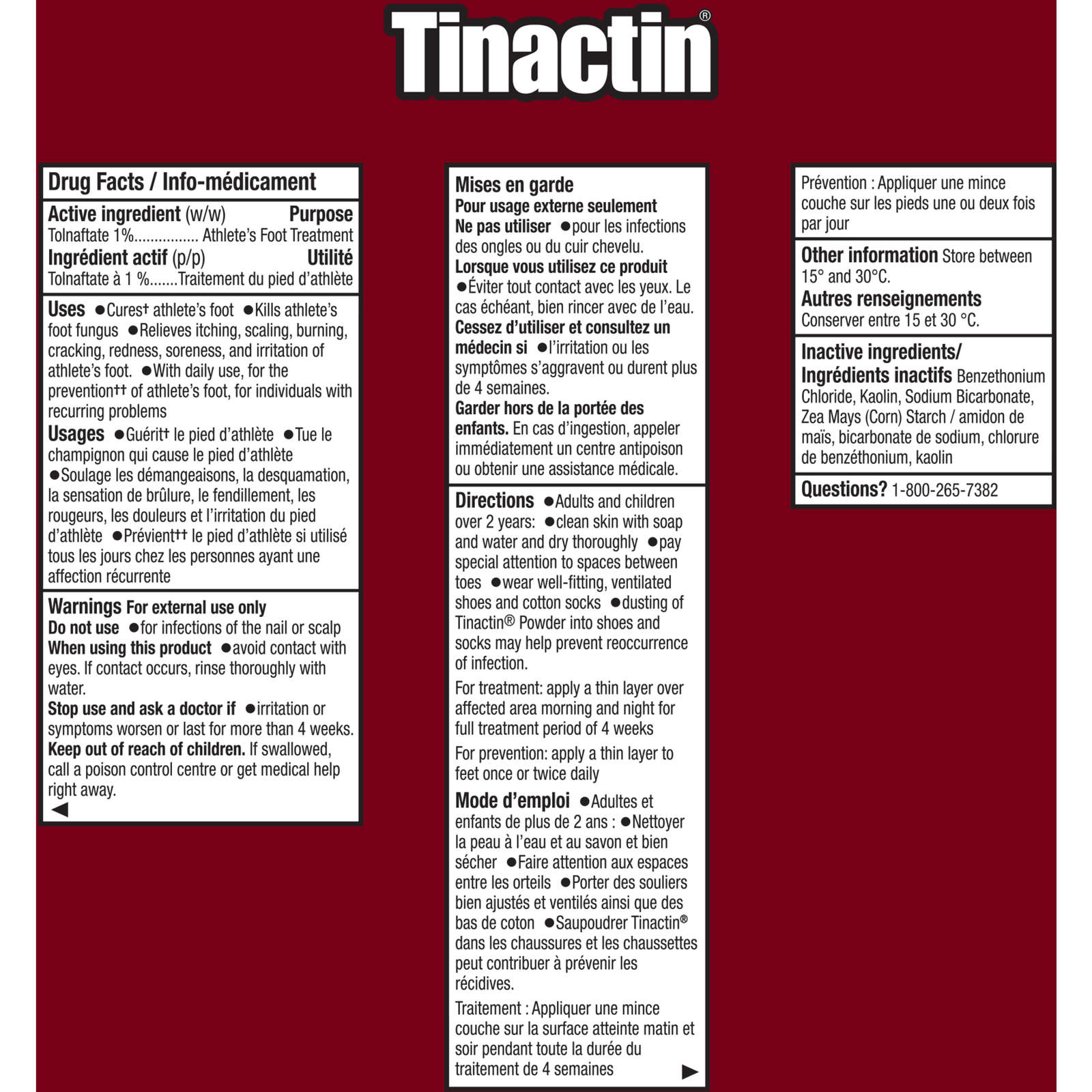 Tinactin Powder, Antifungal treatment, 90 g