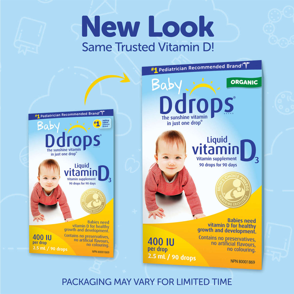 Baby Ddrops 400 IU Vitamin D3, 90 drops