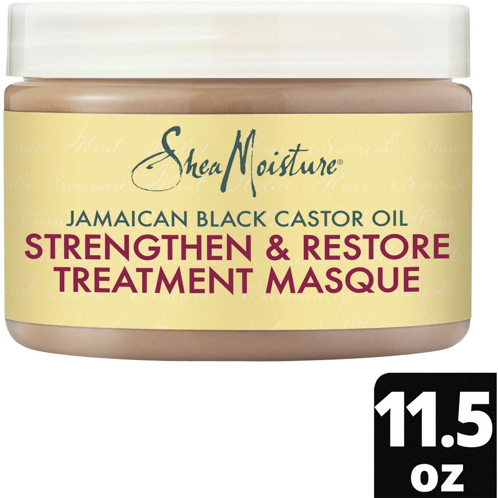 Strengthen & Restore Hair Treatment Masque for dry hair Jamaican Black Castor Oil deep conditioner with Shea Butter, Peppermint and Apple Cider Vinegar 326 g