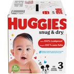 Huggies Snug & Dry Baby Diapers, Size 3