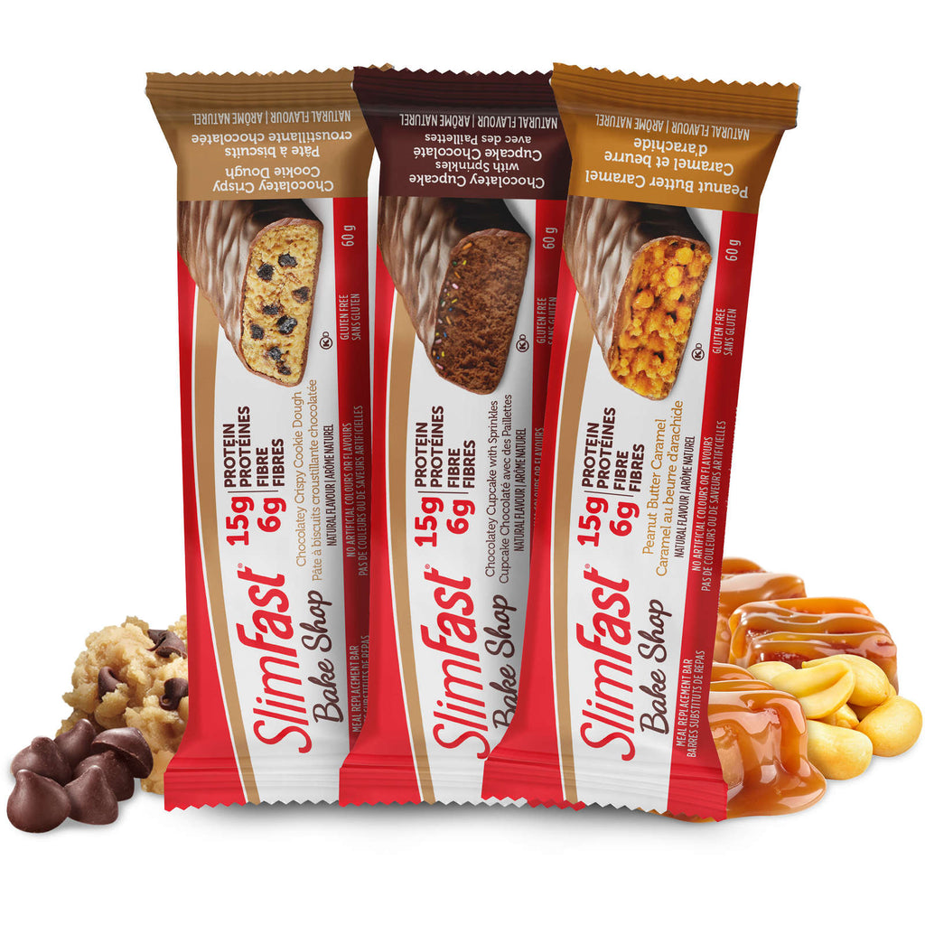 Bake Shop Meal Replacement Bars with 15g Protein and 6g Fibre