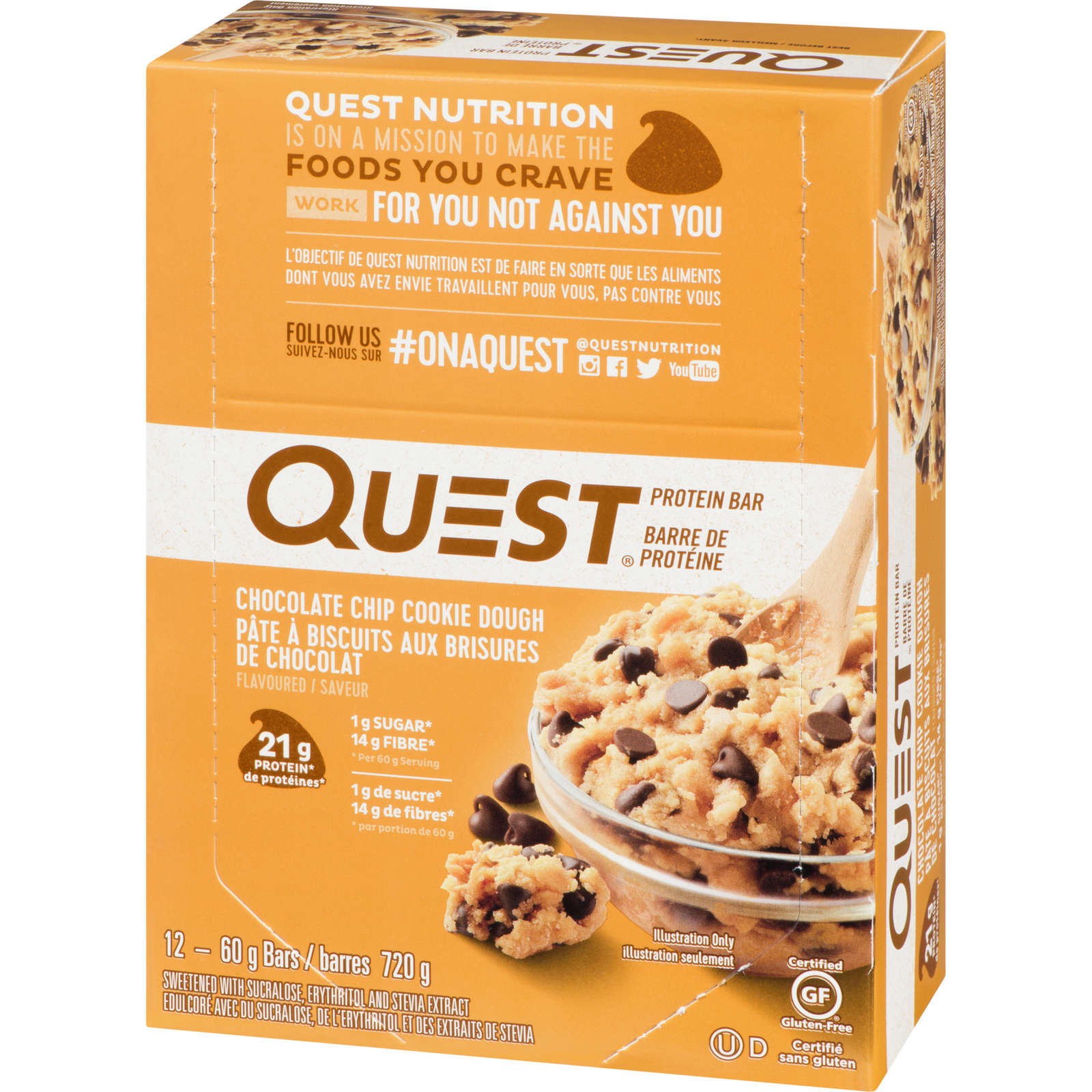 Chocolate Chip Cookie Dough 2.12oz -12ct