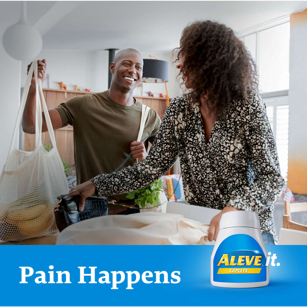 ALEVE Pain Relief, Clinically Proven, Fast-Acting, Long-Lasting, Naproxen Sodium, 50 Caplets