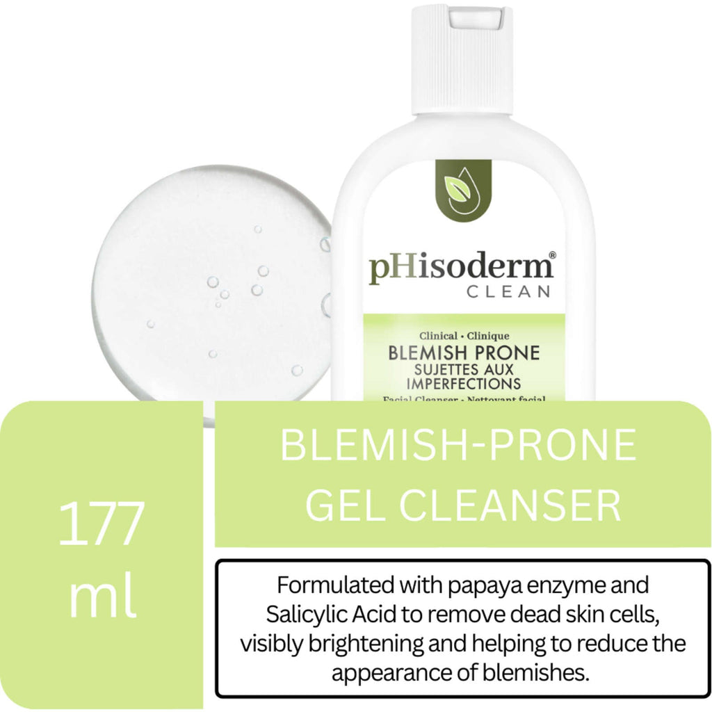 CLEAN Blemish-Prone Facial Cleanser with Salicylic Acid and Hyaluronic Acid, Paraben-Free, Soap-Free, Mineral Oil Free
