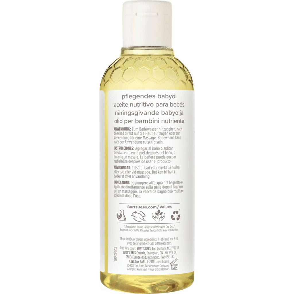Nourishing Baby Oil, 100% Natural Origin Baby Skin Care, Paraben Free, Pediatrician Tested