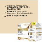 L'Oreal Paris Skin Care Day and Night Age Perfect Collagen Expert Kit with Collagen Peptides and Niacinamide, Retightening Moisturizer Kit, Rehydrate, Tighten and Brighten Skin, Anti-AgingFor Mature Skin