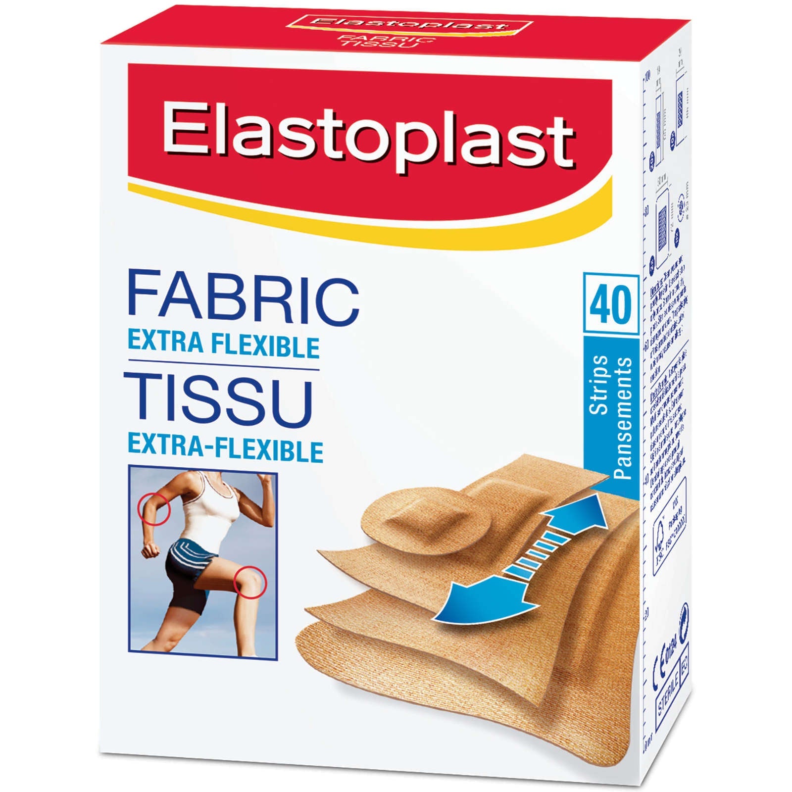 ELASTOPLAST Assorted Fabric Adhesive Bandages, 40 Strips