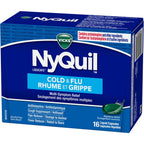 NyQuil Cold & Flu Multi-Symptom Relief Liquid Capsules, 16 Count