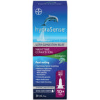 hydraSense Nighttime Congestion Nasal Spray -  with Cooling Eucalyptus, Ultra Nasal Congestion Relief Saline Spray, Fast Acting, Clinically-Proven, Non-Medicated, Non-Habit forming, Saline Solution, Natural Source Seawater, 20ml