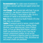 Advanced Gut Health Probiotics for Women UTI 50 Billion CFU, 15 Diverse Strains