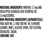 Halls Relief Mentho-lyptus Cherry Flavour, 4 x 9 Cough Drops Multipack