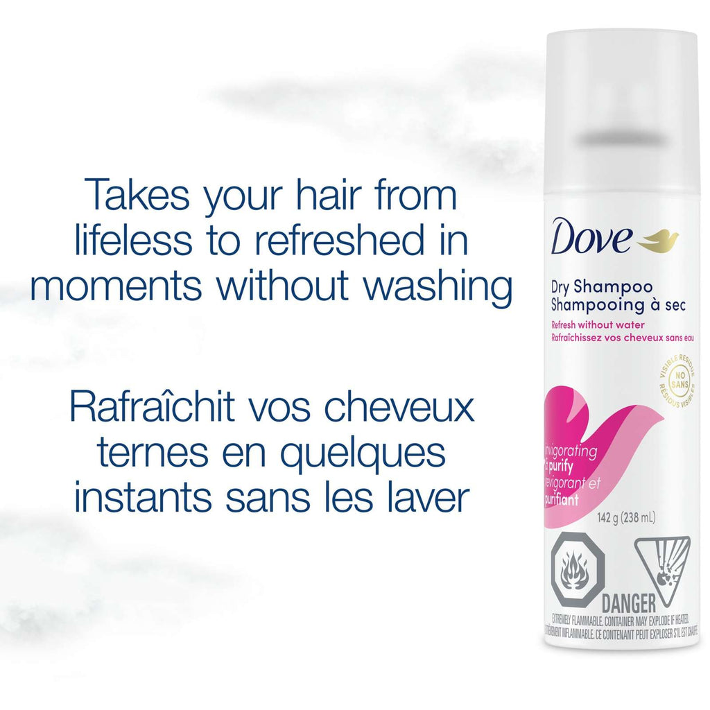 Dove Dry Shampoo care for in between washes Invigorating weightless formula 142 g