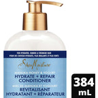 SheaMoisture Manuka Honey & Yogurt Hydrate & Repair Conditioner for Damaged Wavy & Curly hair with Mafura & Baobab Oils 384 ml