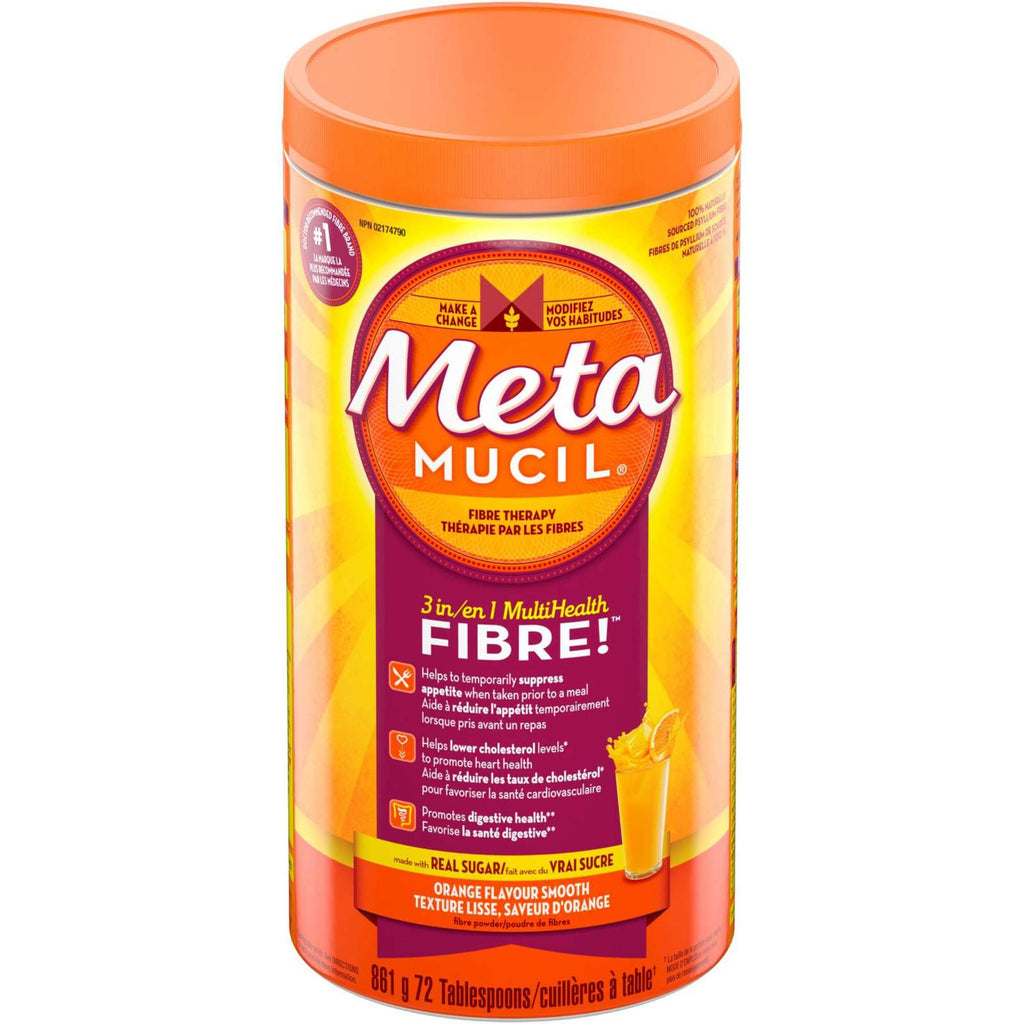 3 in 1 MultiHealth Fibre! Fiber Supplement Powder, Orange, 861 g