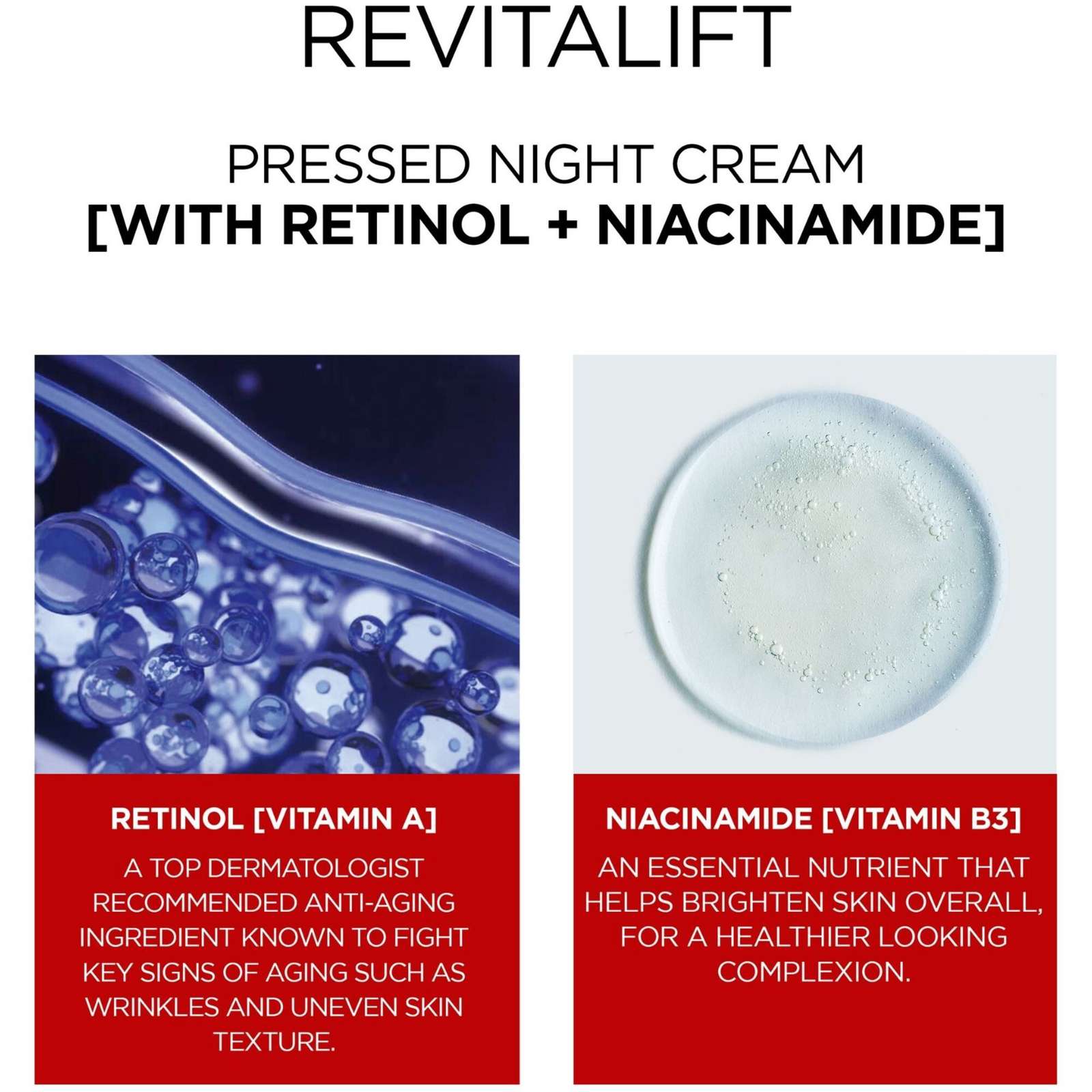Night Moisturizer, Retinol Niacinamide Cream