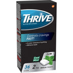 Thrive Gum 2mg Regular Strength Nicotine Replacement Cool Mint 36 count