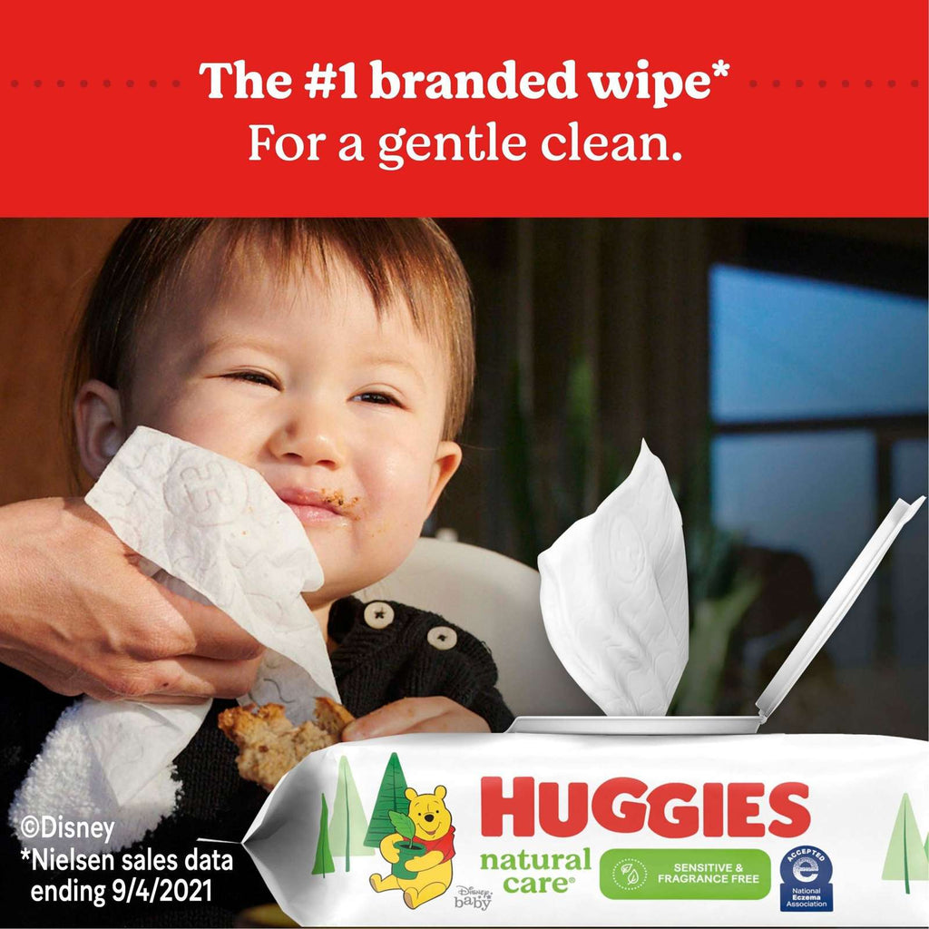 Natural Care Sensitive Baby Wipes, Unscented, 1 Flip-Top Pack