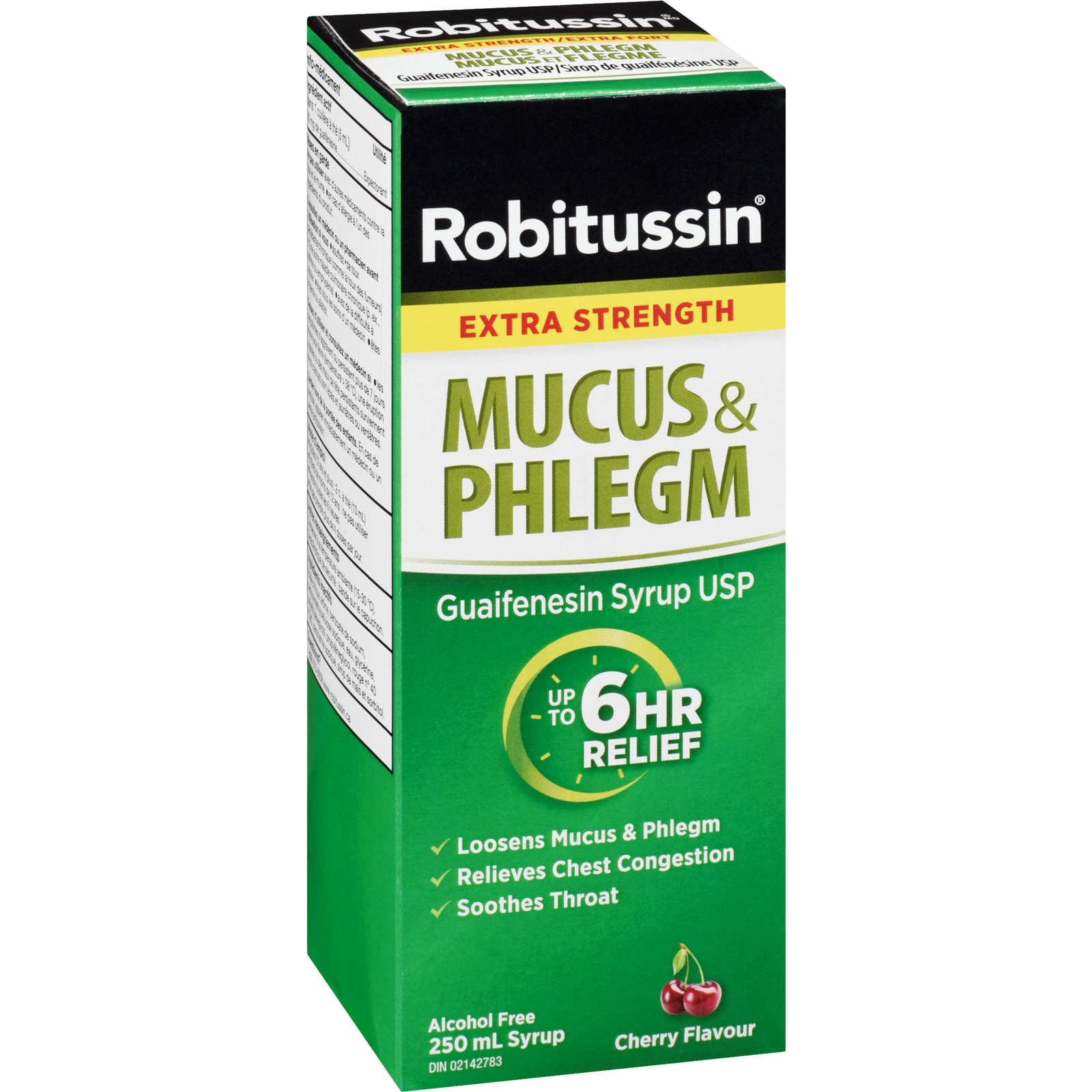 Robitussin Mucus & Phlegm Syrup Cherry Flavour Extra Strength 250 ml
