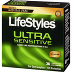 Ultra Sensitive 36 Lubricated Latex Condoms