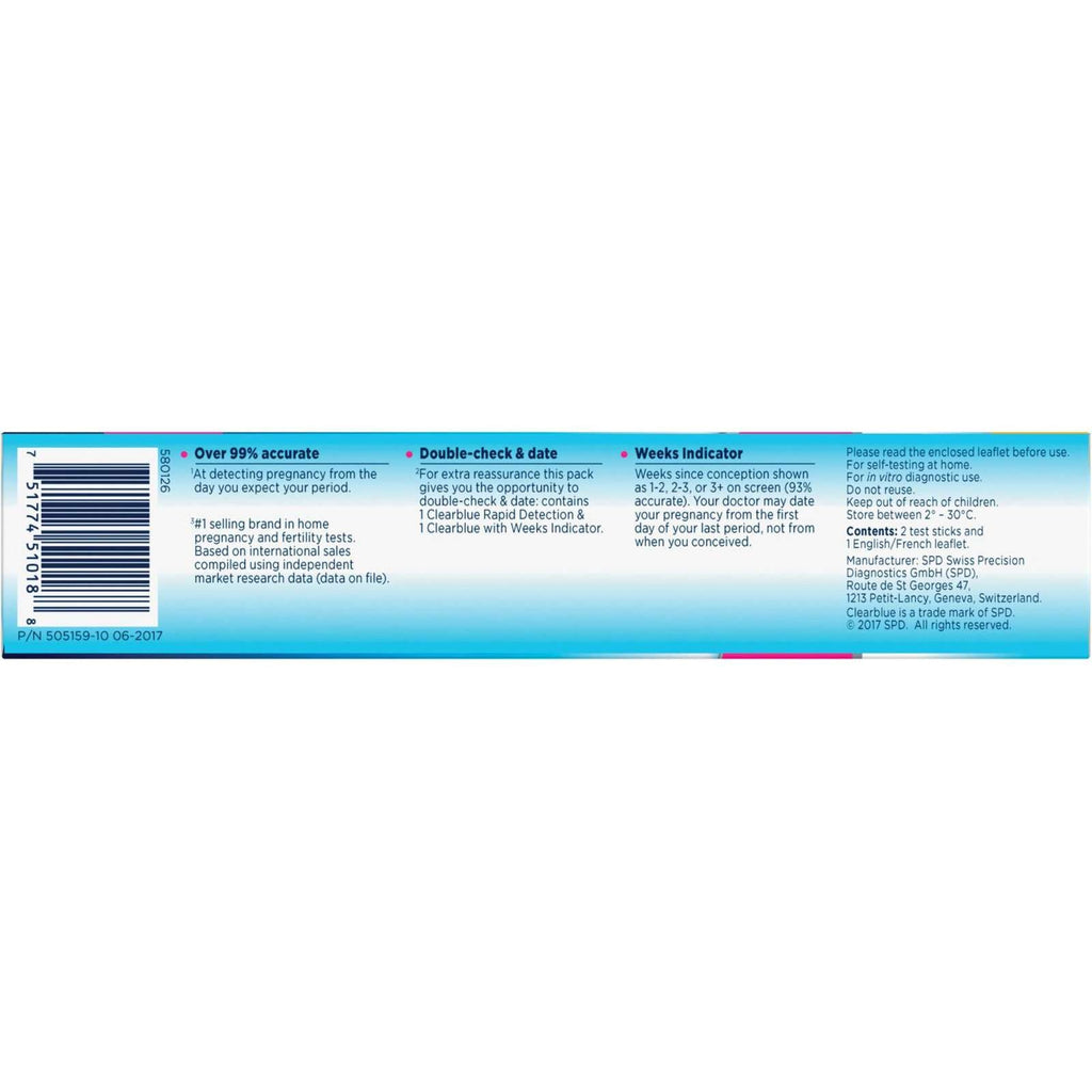 Pregnancy Test Double-Check and Date Combo Pack, Value Pack, 2ct