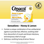 Cepacol® Extra Strength Sucrose Free Honey Lemon Value Pack, Sore Throat Lozenges, 16 ct