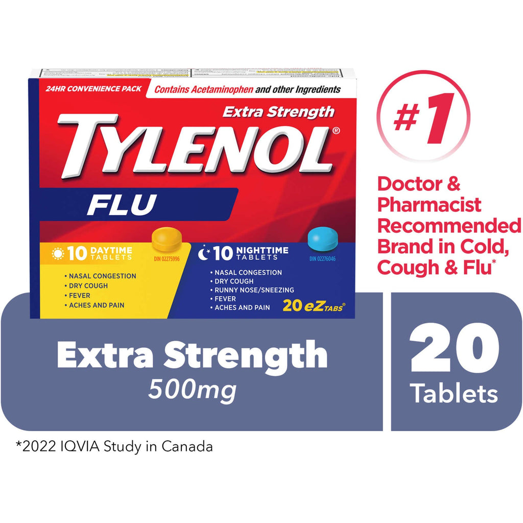 Extra Strength Flu Relief Day/Night, EZTabs