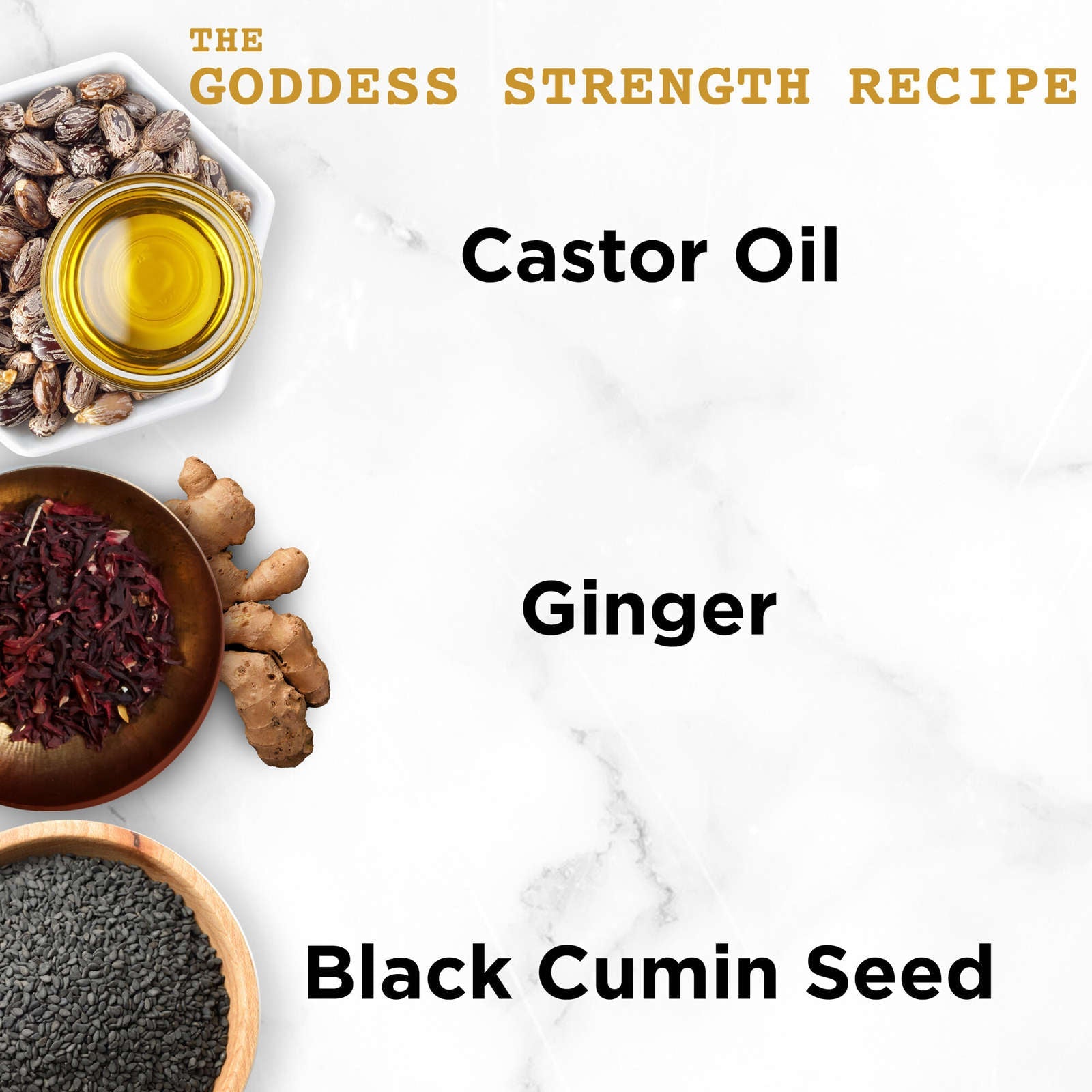 Goddess Strength Conditioner for Breakage Prone Hair,  with Castor Oil