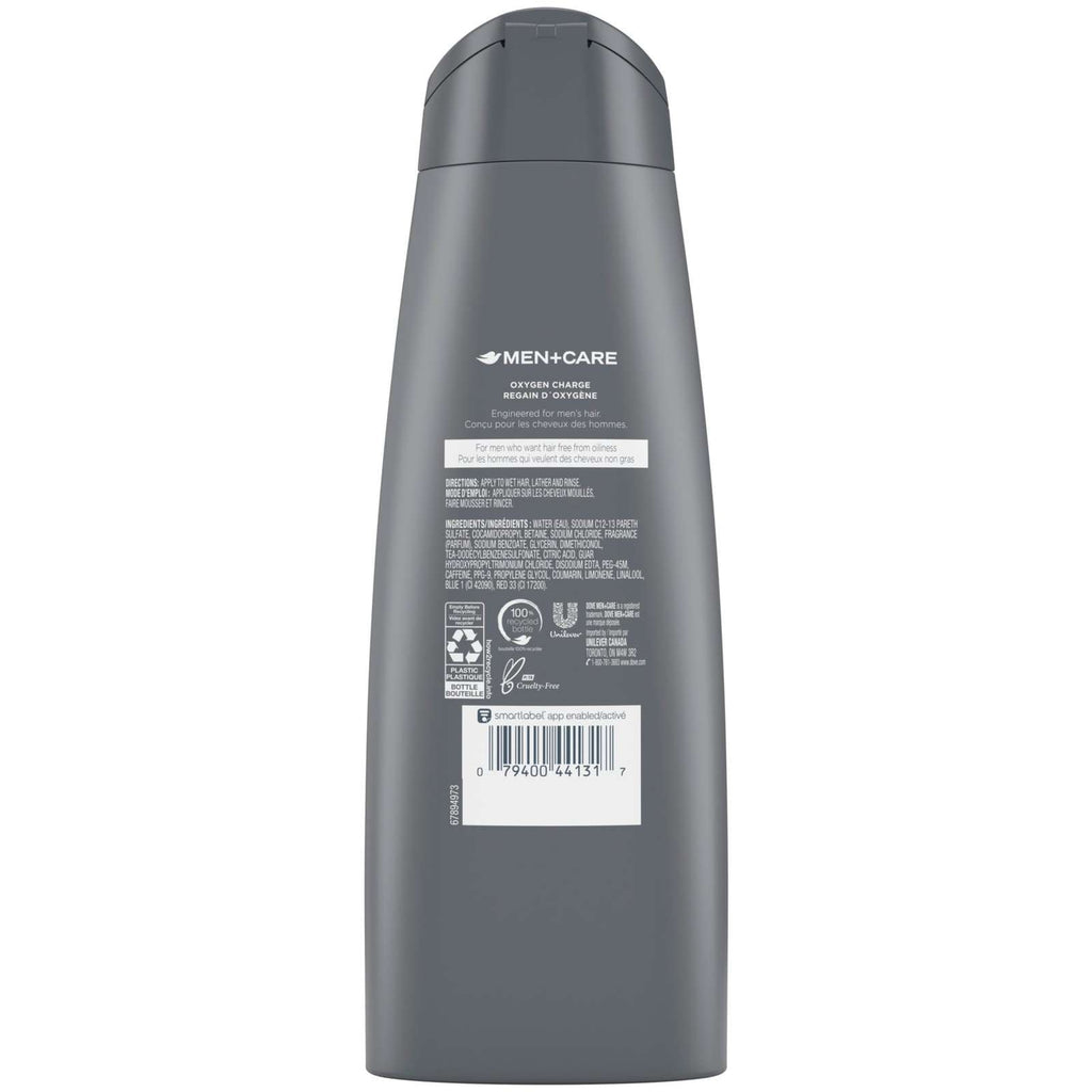 Dove Men+Care Shampoo Oxygen Charge 355 ML