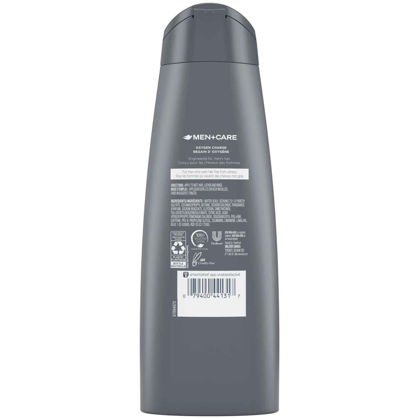 Dove Men+Care Shampoo Oxygen Charge 355 ML