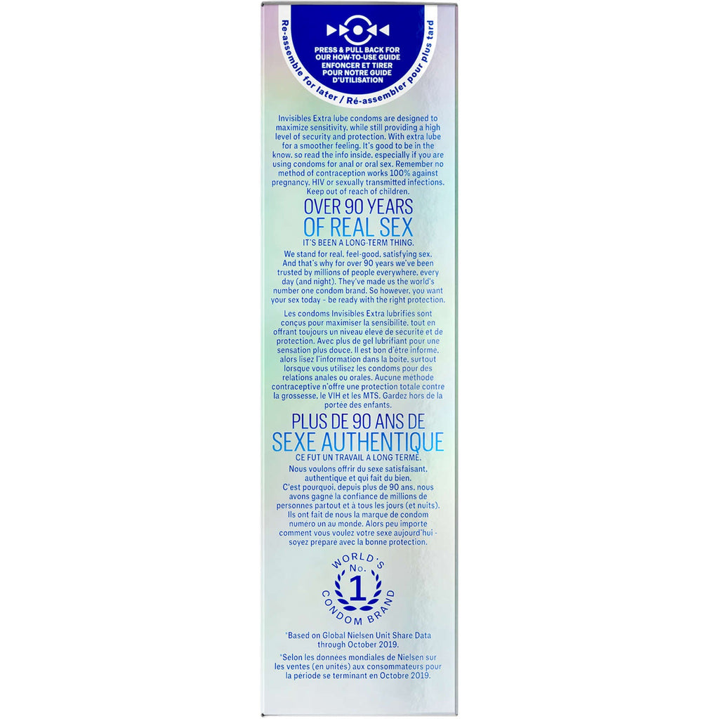 Durex Invisible Extra Thin, Extra Smooth Condoms