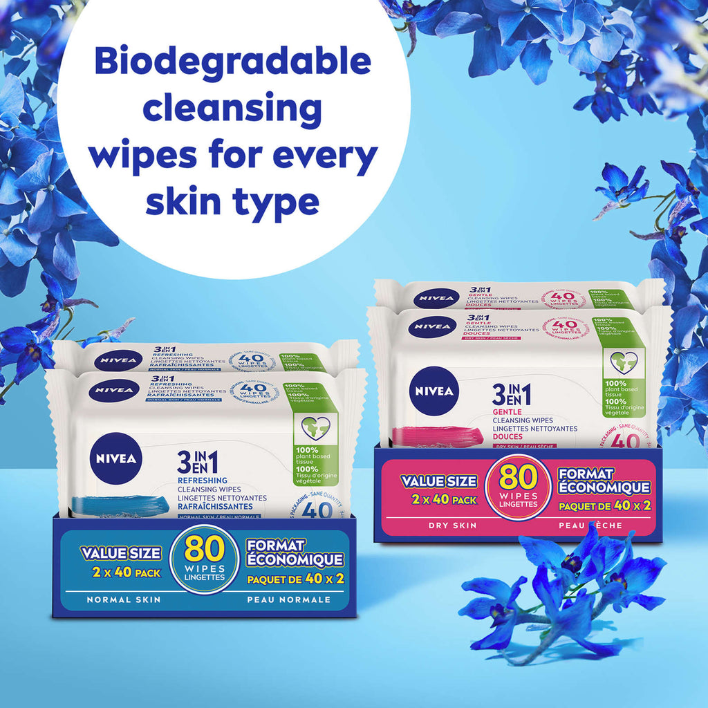 3-IN-1 Biodegradable Normal Skin Cleansing Wipes