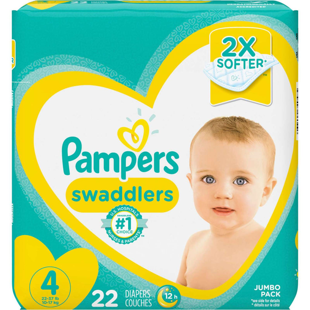 Pampers Swaddlers Diapers Size 4 22 Count