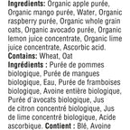 Organic Toddler Purée Apple Mango Raspberry Avocado Oat