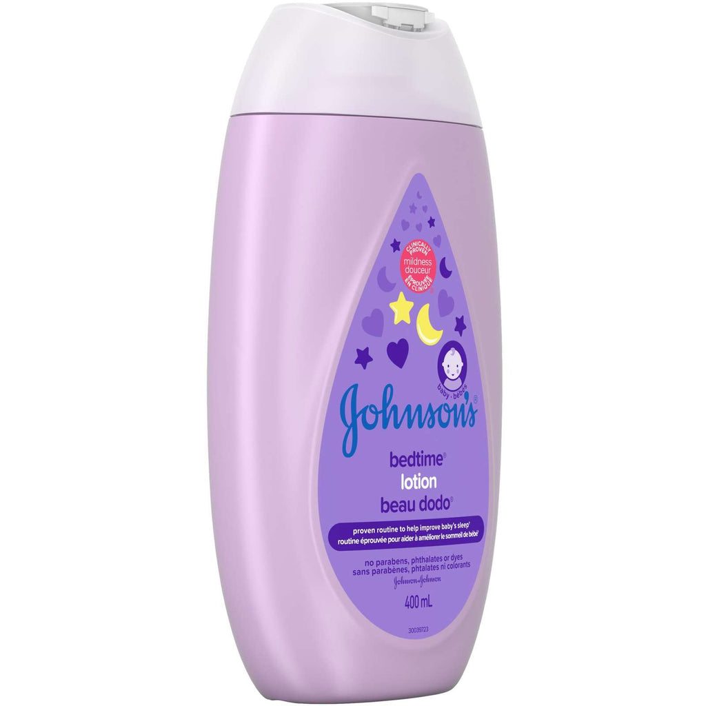 Johnson's Baby Bedtime Moisturizing Lotion and Cream for Dry Skin 400mL