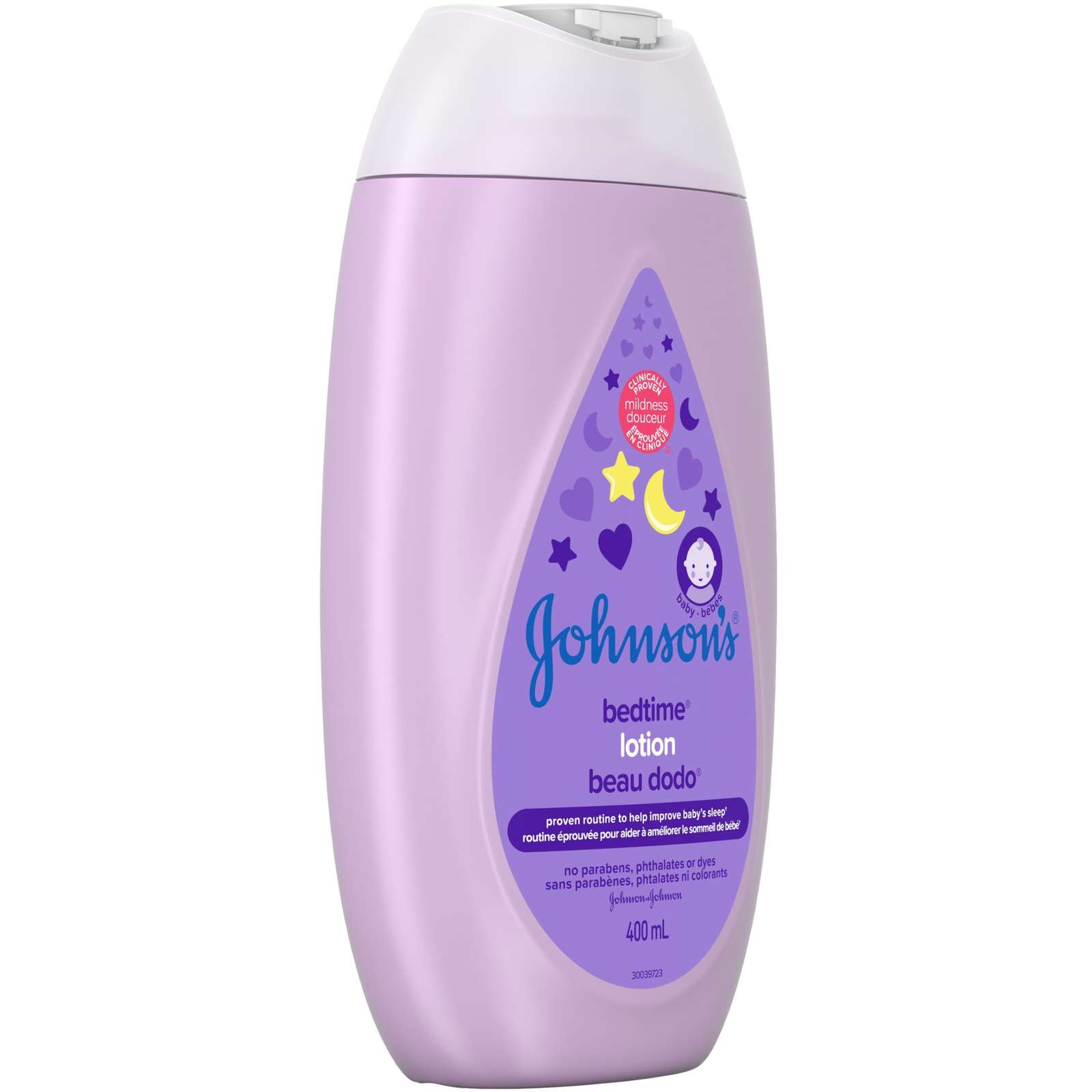 Johnson's Baby Bedtime Moisturizing Lotion and Cream for Dry Skin 400mL