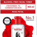 Rose Petal Alcohol Free Witch Hazel Face Toner with Aloe Vera formula 355ml