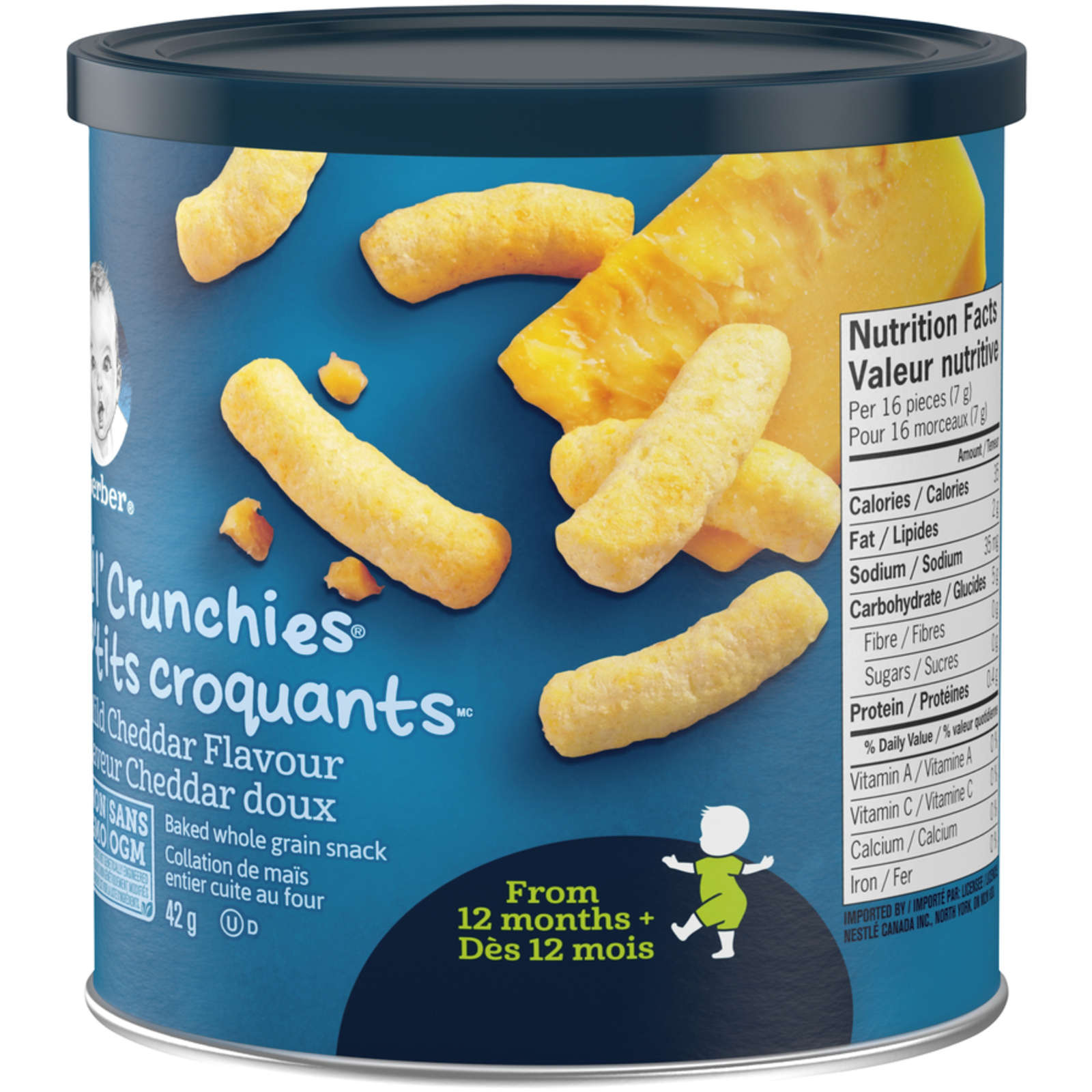 GERBER LIL’ CRUNCHIES, Mild Cheddar, Toddler Snacks