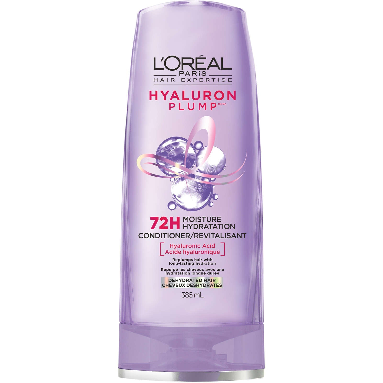 L'Oreal Paris Hair Expertise Hyaluron Plump Conditioner with Hyaluronic Acid for Dry Hair, Adds Moisture, For Hair Hydration, 385ml