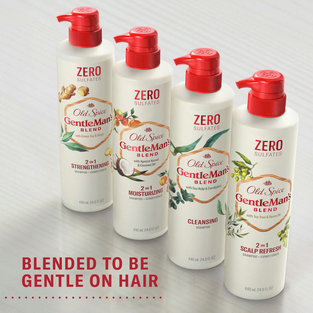 Gentleman’s Blend with Apricot Kernel & Coconut Oil, 2in1 Moisturizing Shampoo and Conditioner