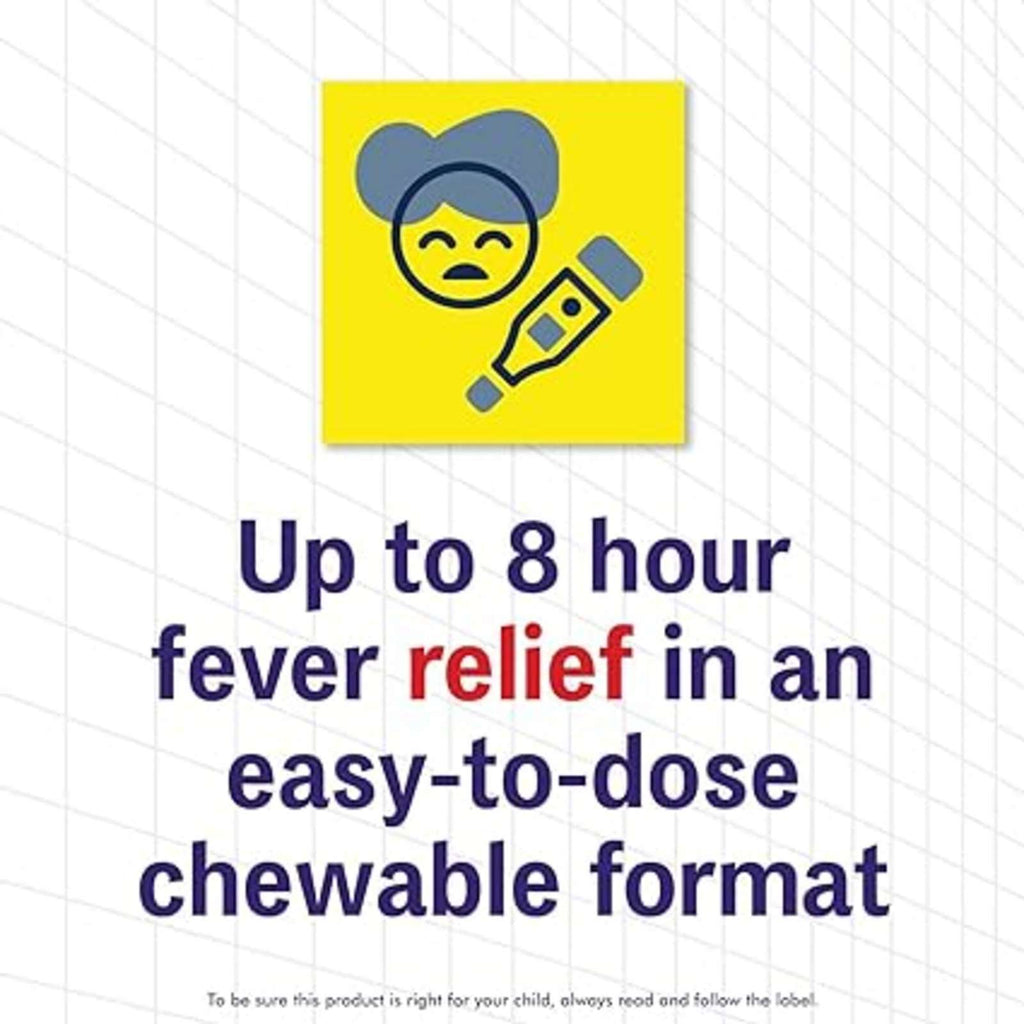 Junior Strength Advil Pain Reliever and Fever Reducer Ibuprofen Chewable Tablets, Fruit, 20 Count