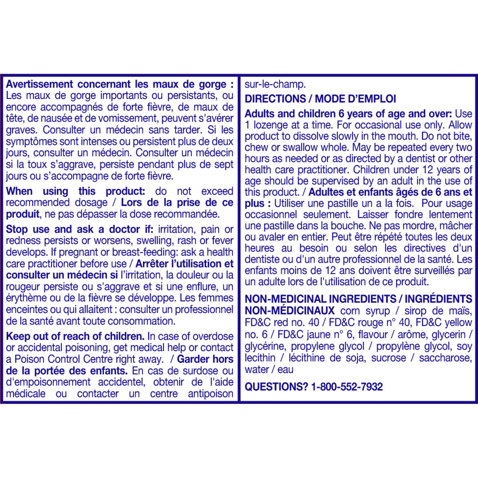 Chloraseptic Sore Throat with  Soothing Liquid Centre Lozenges Citrus
