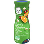 GERBER Organic Puffs, Cranberry Orange, Baby Snacks
