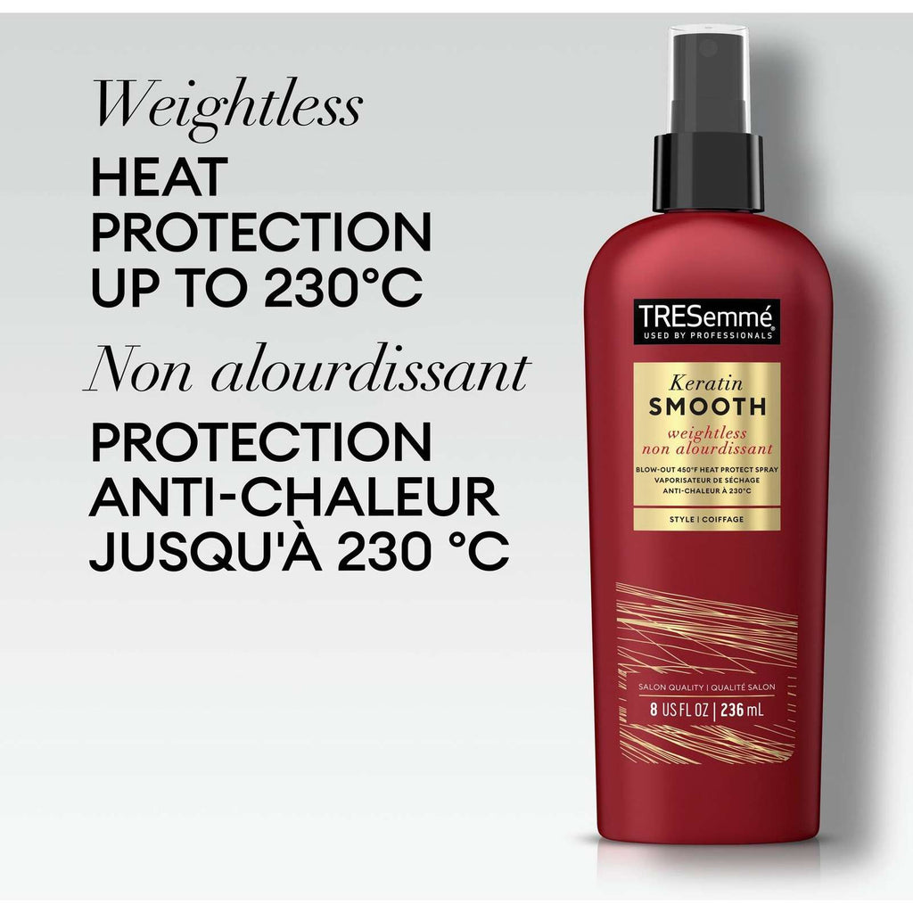 Heat Protection Spray for silky, smooth hair Keratin Smooth heat protect spray with Keratin and Marula Oil