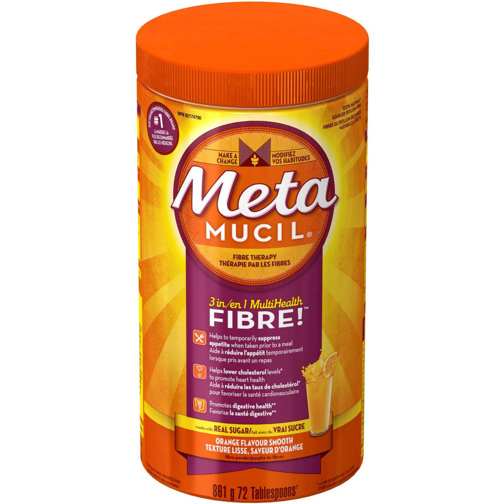 3 in 1 MultiHealth Fibre! Fiber Supplement Powder, Orange, 861 g